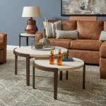 Palette Brown Round Coffee Table - Image 6