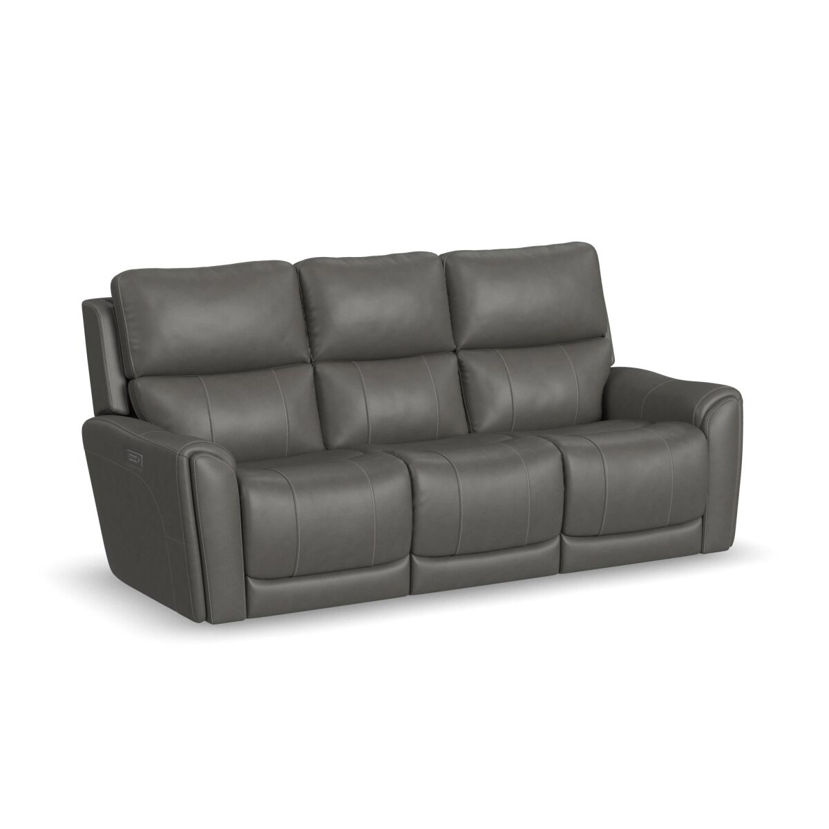 03c45aa464550dc91b0cf8ccf1dca6fe Carter Smoke Fabric Power Reclining Sofa with Console & Power Headrests & Lumbar - Image 1