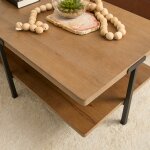 Millwork Brown Rectangular Coffee Table - Image 8