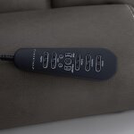 Carter Smoke Fabric Power Rocking Recliner with Power Headrest, Lumbar, Heat & Massage - Image 12