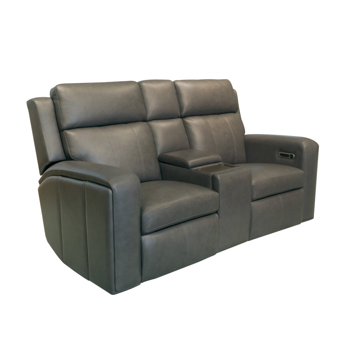 0e89b841b77443461611e641501072c9 Wyatt Power Reclining Loveseat with Console & Power Headrests & Lumbar - Image 1