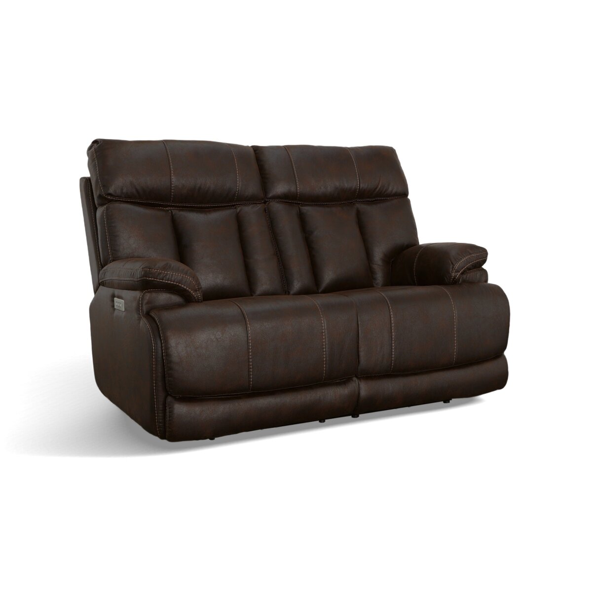 1022d938ff8e621819de6ee058fd627d Clive Clove Fabric Power Reclining Loveseat with Power Headrests & Lumbar - Image 1