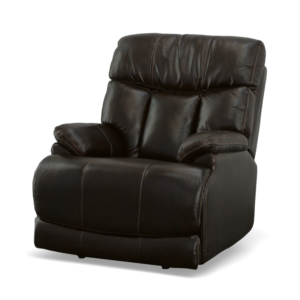 10e3d85deaa6ae4fcb41c28f31f324d2 Clive Bison Leather Power Recliner with Power Headrest & Lumbar - Image 1