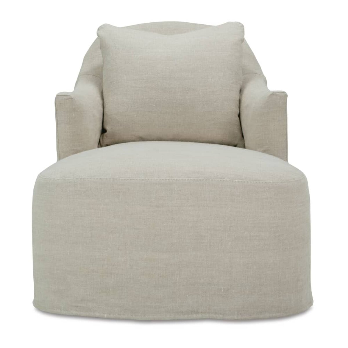 11833ba672faef36a21b93832c556374 Noel Slipcovered Chaise Chair - Image 1