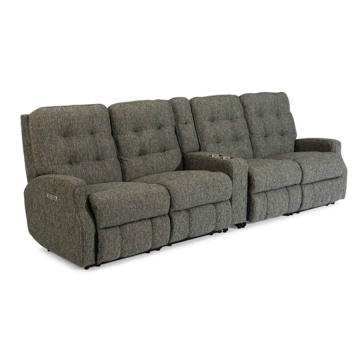 190de7f350f7561de41bf4d469541a7f Devon Fabric Power Reclining Sectional with Power Headrests - Image 1