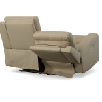 Jarvis Parchment Leather Power Reclining Loveseat with Power Headrests - Image 8