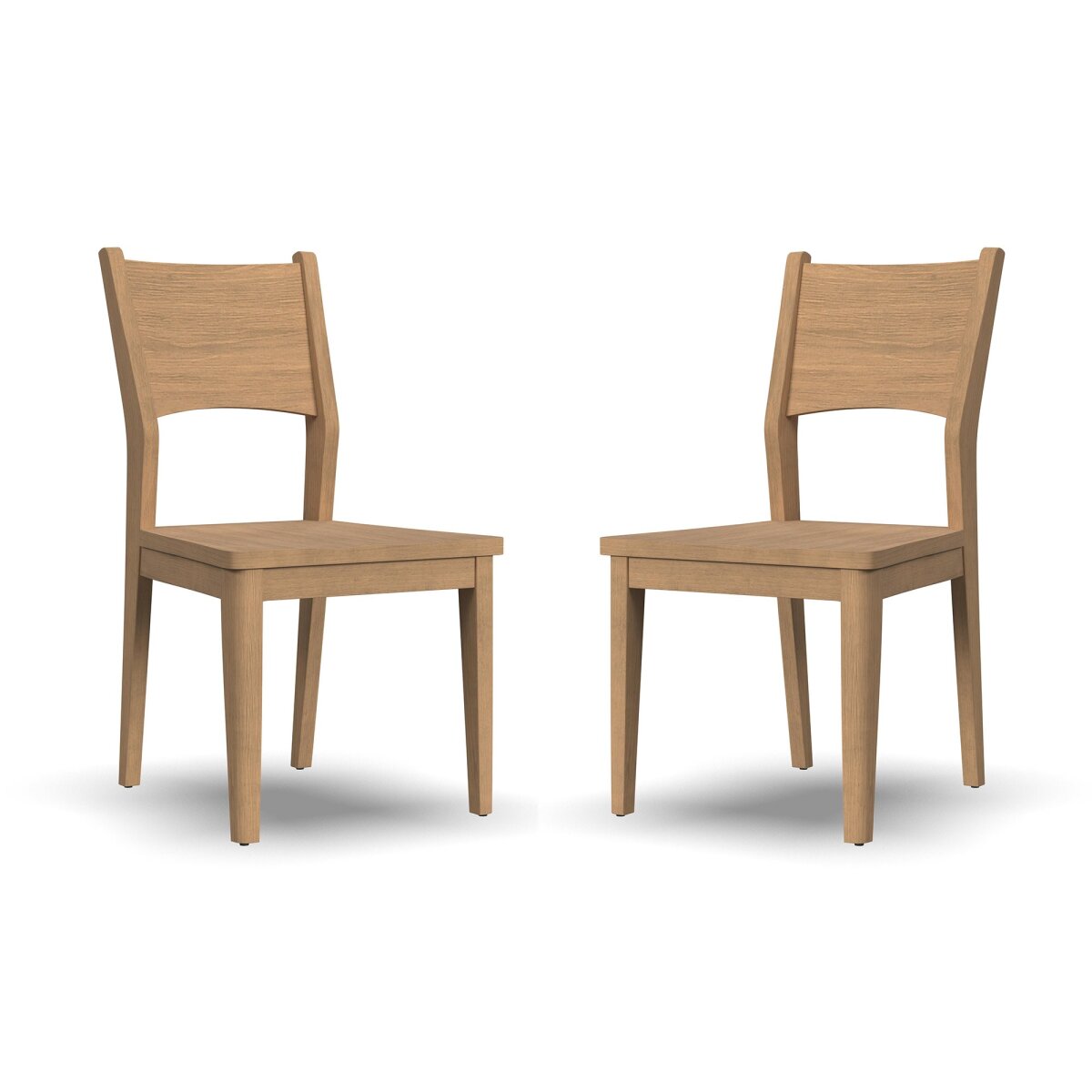 1df84f859815a7319b0faa7ffd25972e Normandy Pair of Wood Dining Chairs - Image 1