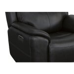 Crew Raven Leather Power Recliner with Power Headrest & Lumbar - Image 9