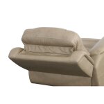 Crew Pebble Leather Power Recliner with Power Headrest & Lumbar - Image 11
