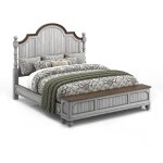 Plymouth Gray King Storage Bed - Image 4