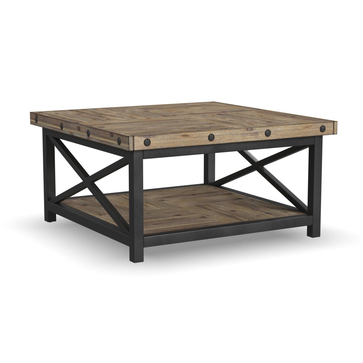 245976773c3c314589b529a9071e8c95 Carpenter Brown Square Coffee Table - Image 1