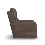 Carter Cappuccino Fabric Power Lift Recliner with Power Headrest, Lumbar, Heat & Massage - Image 4