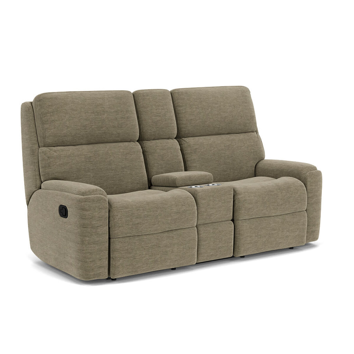 31e60c63125e6a960abe37b31c4a20cc Rio Fabric Reclining Loveseat with Console - Image 1