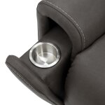Carter Smoke Fabric Power Rocking Recliner with Power Headrest, Lumbar, Heat & Massage - Image 16