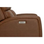 Linden Leather Power Reclining Loveseat with Power Headrests & Lumbar - Image 8