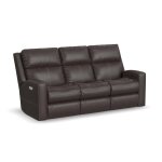 Score Leather Power Reclining Sofa with Power Headrests & Lumbar - Image 7