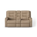 Arlo Leather Power Reclining Loveseat with Console & Power Headrests & Lumbar - Image 6