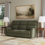 Porter Fabric & Leather Power Reclining Sofa with Console, Power Headrest, & Lumbar - Image 3