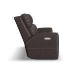 Score Leather Power Reclining Sofa with Power Headrests & Lumbar - Image 9