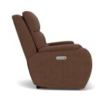Strait Fabric Power Recliner with Power Headrest - Image 5