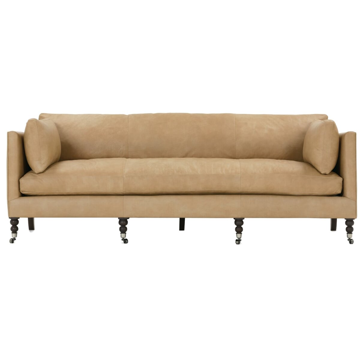 4280f41d55737058023eeabff5ff8417 Leather Sofa MADELINE-L-033-21 Tan - Image 1