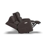 Score Leather Power Reclining Sofa with Power Headrests & Lumbar - Image 12