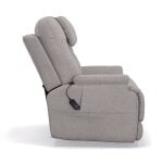 Zecliner Model 2+ Dove Fabric Power Lift Recliner with Power Headrest, Lumbar, Heat & Massage - Image 5
