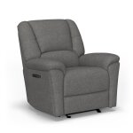 Plush Fabric Power Gliding Recliner with Power Headrest & Lumbar - Image 7