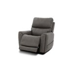 Carter Smoke Fabric Power Rocking Recliner with Power Headrest, Lumbar, Heat & Massage - Image 9