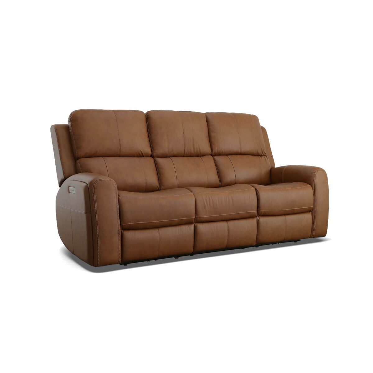 4c46918d500677f1ea91fa97aed444fa Linden Leather Power Reclining Sofa with Power Headrests & Lumbar - Image 1
