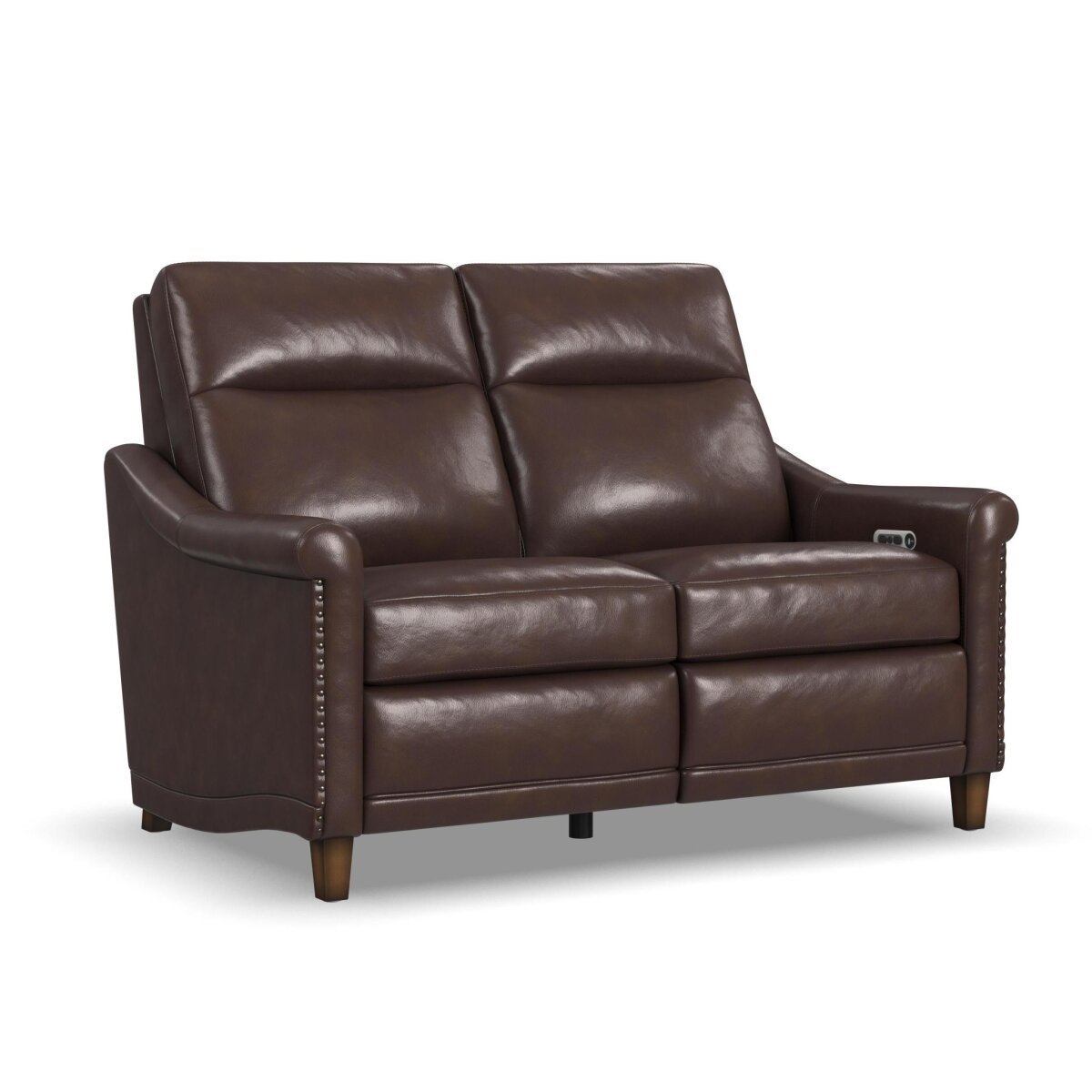 4c78ef4050332557acbcf831e78e14f4 Elizabeth Brunette Leather Power Recliner with Power Headrest - Image 1