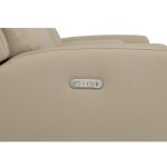 Jarvis Parchment Leather Power Reclining Loveseat with Console & Power Headrests - Image 8