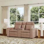 Dutch Power Reclining Loveseat with Console, Power Headrest & Lumbar - Image 3
