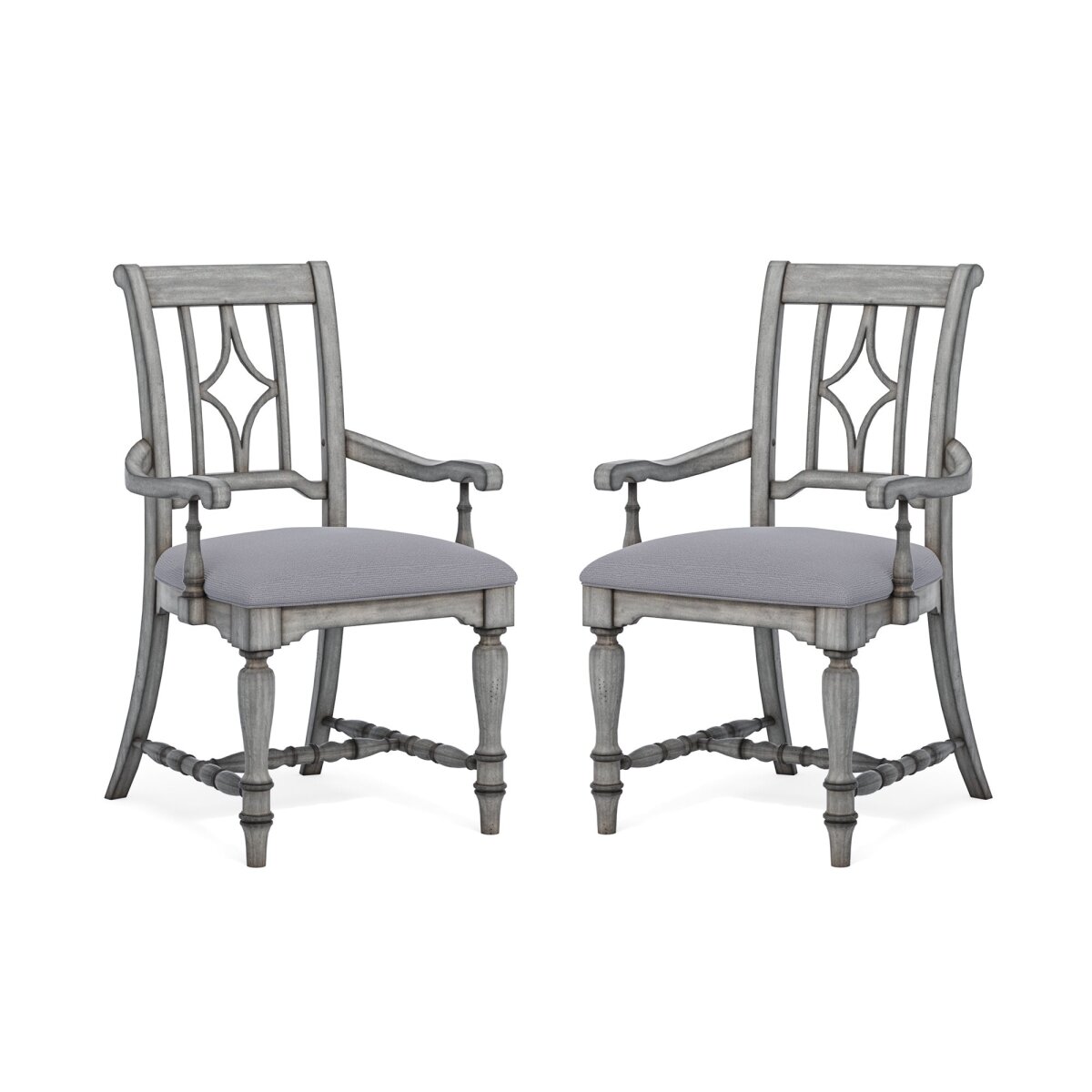 524c060c04833e3ddcf0dfeef2391cc9 Plymouth Gray Pair of Dining Chairs - Image 1