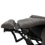 Carter Smoke Fabric Power Rocking Recliner with Power Headrest, Lumbar, Heat & Massage - Image 13
