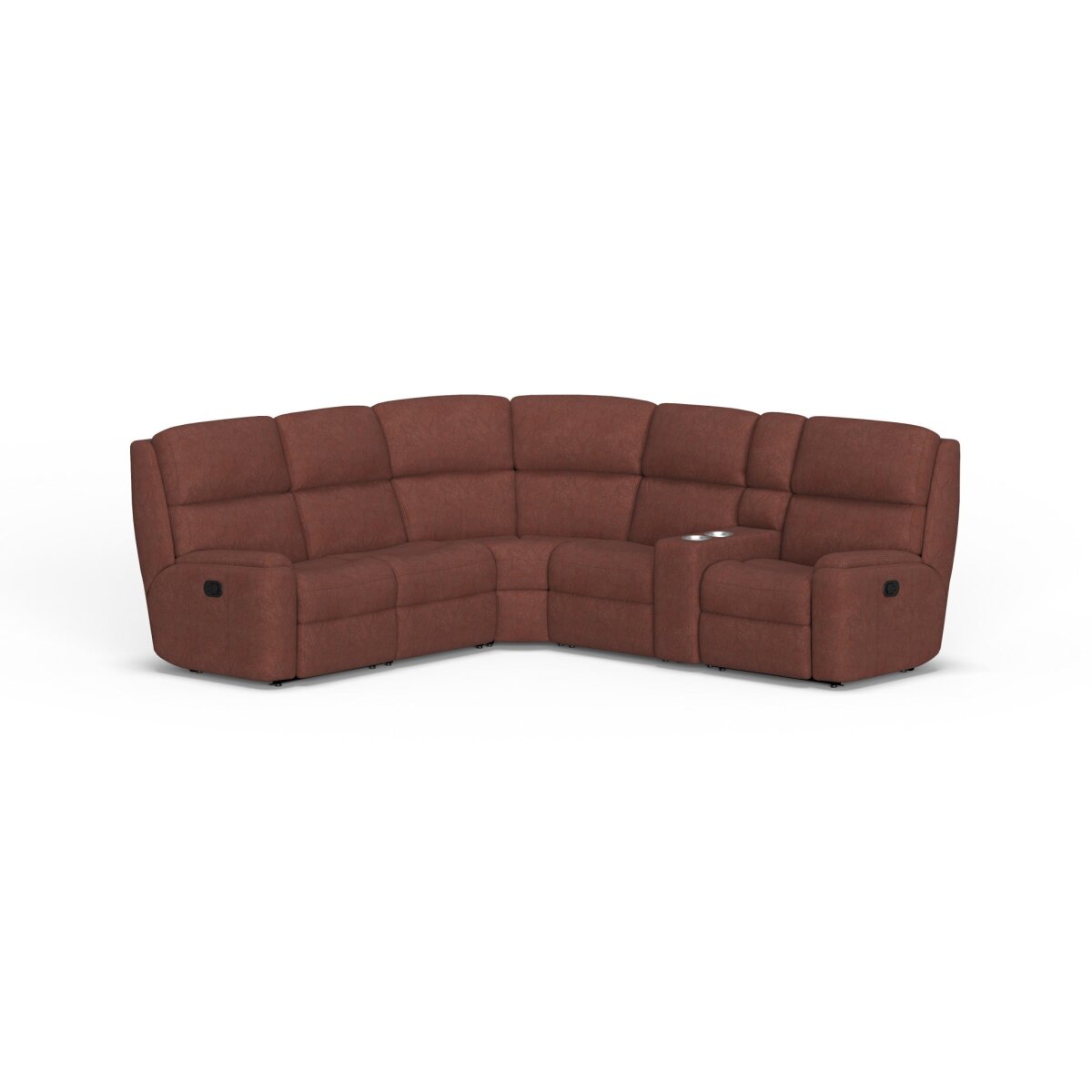 56c0d709e9387de7e5f17677b9b2d5ed Rio Leather Reclining Sectional - Image 1