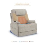 Zecliner Model 2+ Dove Fabric Power Lift Recliner with Power Headrest, Lumbar, Heat & Massage - Image 15