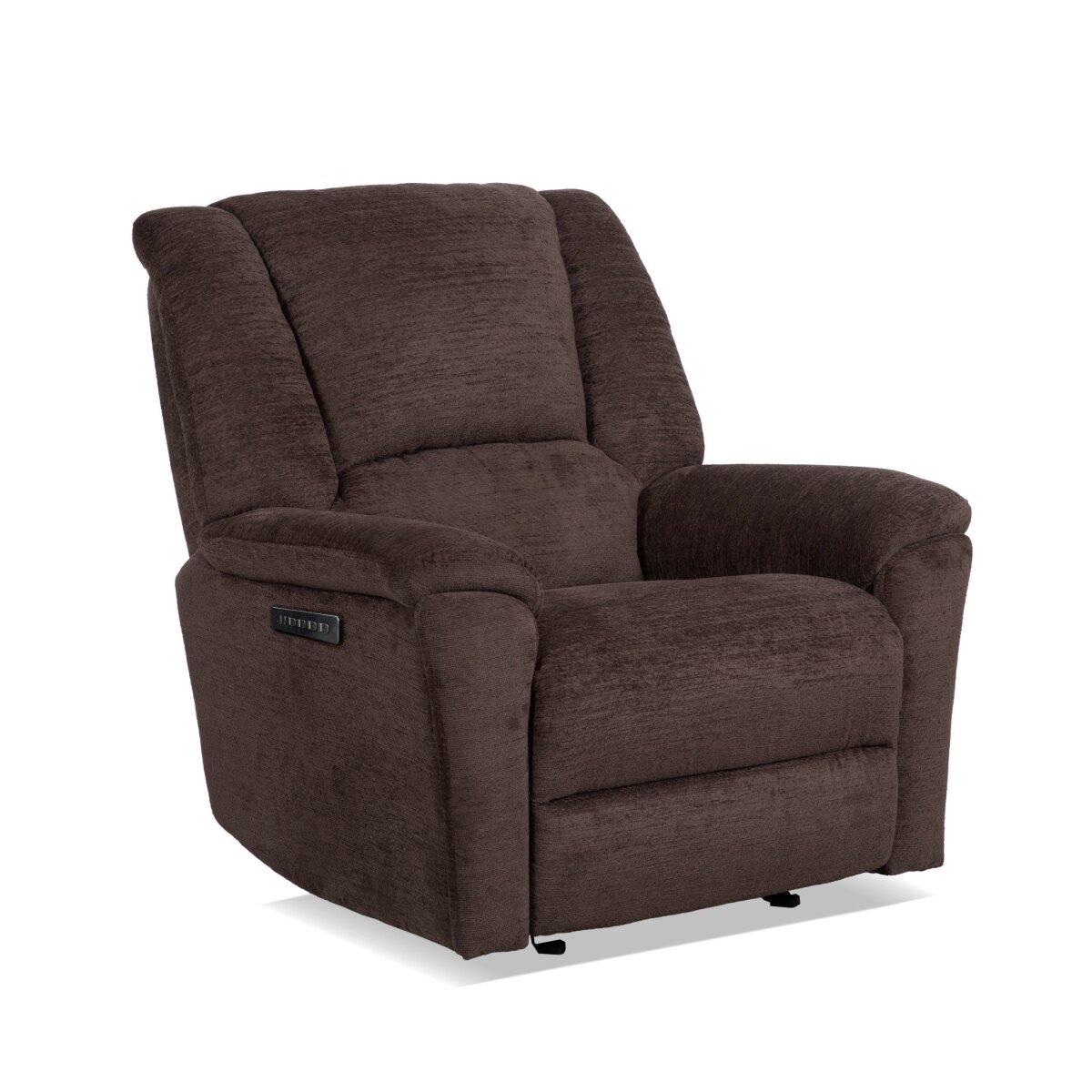 57b73a63b149987e7a5fdd6aa794c1c5 Plush Fabric Power Gliding Recliner with Power Headrest & Lumbar - Image 1