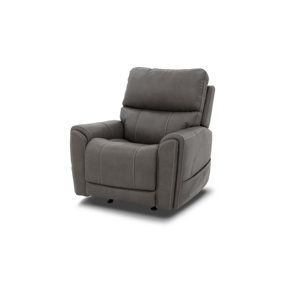 5a18bdd0a2fa0ebdf453986d1fe3c013 Carter Smoke Fabric Power Rocking Recliner with Power Headrest, Lumbar, Heat & Massage - Image 1