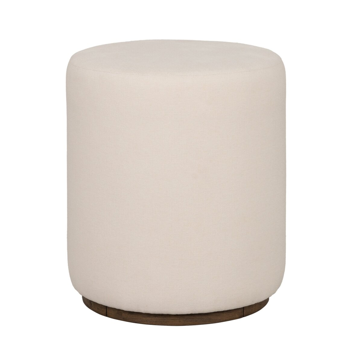 5c21a45295f4d71d4025a643bed8ef42 Lyra Fabric Pouf Ottoman - Image 1