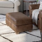 Thornton Leather Ottoman - Image 3