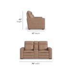 Dutch Power Reclining Loveseat with Console, Power Headrest & Lumbar - Image 6