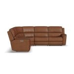 Henry Leather Power Reclining Sectional with Power Headrests & Lumbar - Image 5