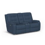 Arlo Fabric Power Reclining Loveseat with Console & Power Headrests & Lumbar - Image 6