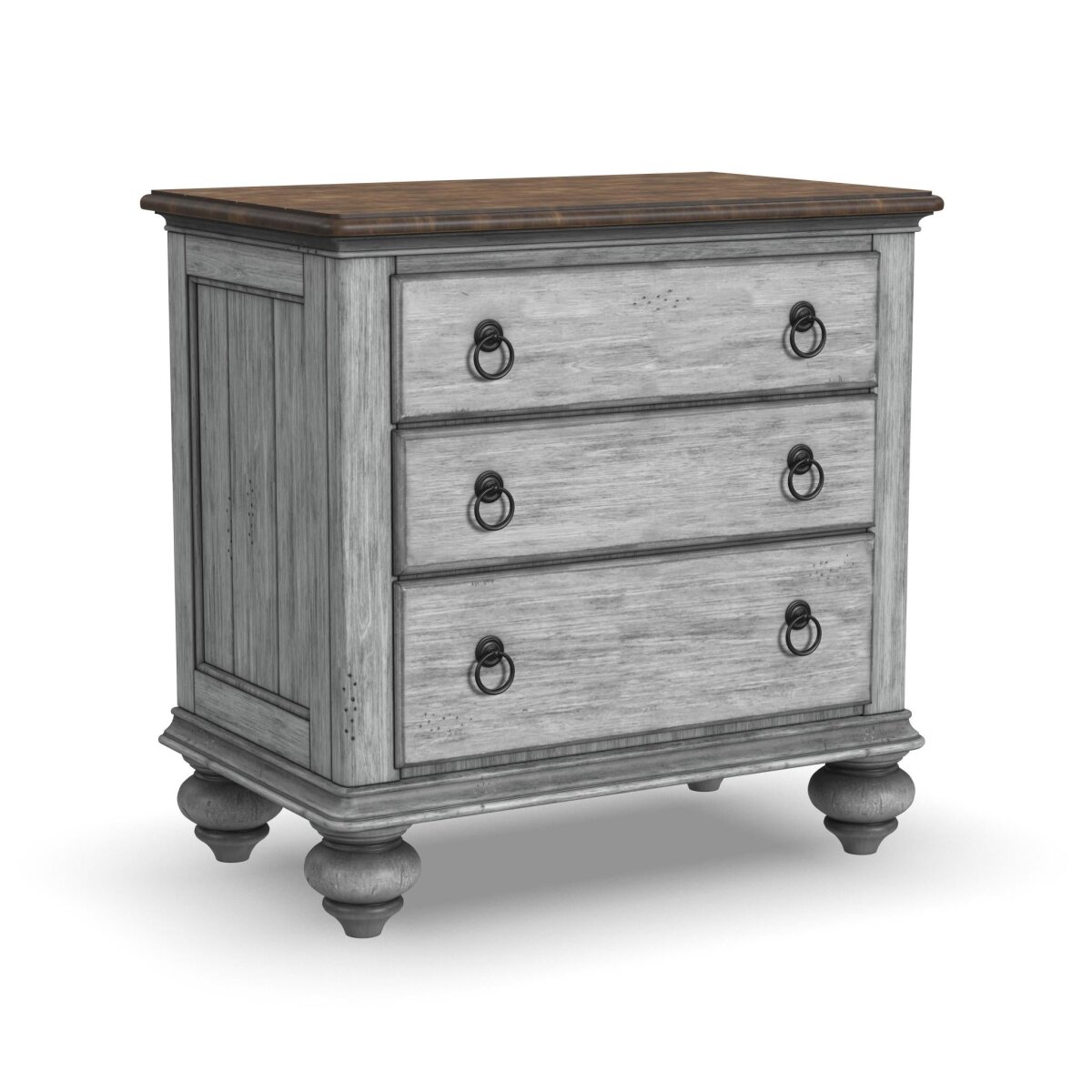 68c25353f434c6429083b673d778c824 Plymouth Gray Nightstand - Image 1
