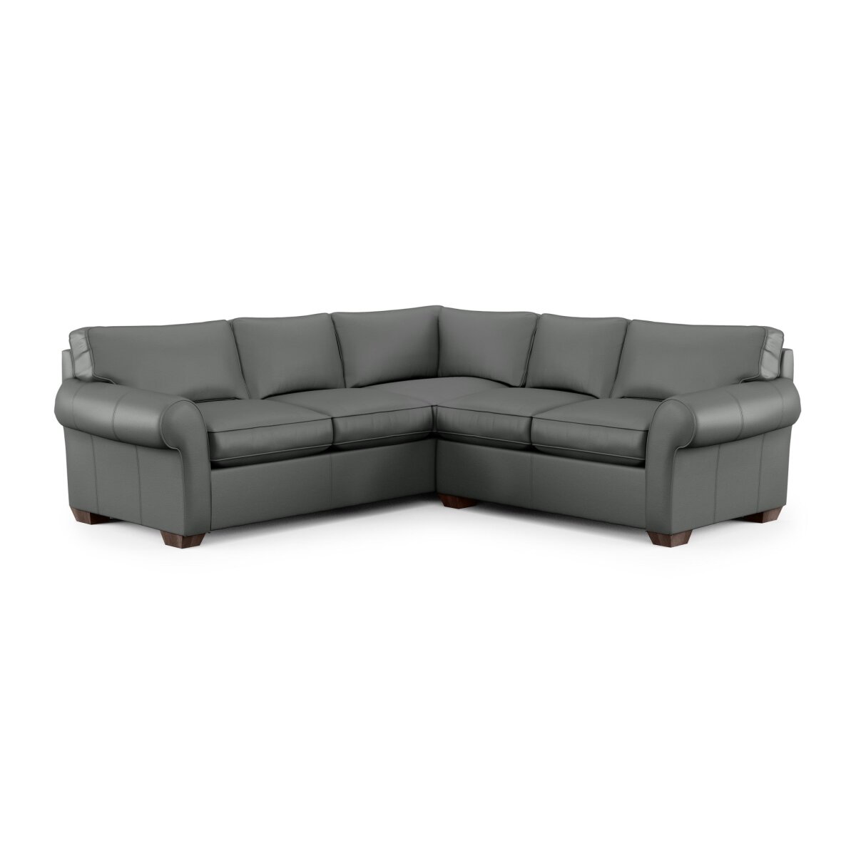 69cf13b0232afb377f265274e05cc1a7 Vail Leather Sectional - Image 1