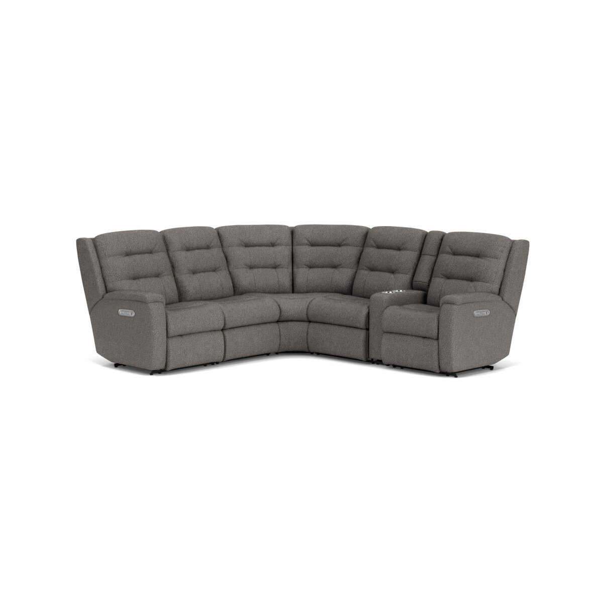 6adb33115b077635cbc376ba71de4aca Arlo Fabric Power Reclining Sectional with Power Headrests - Image 1