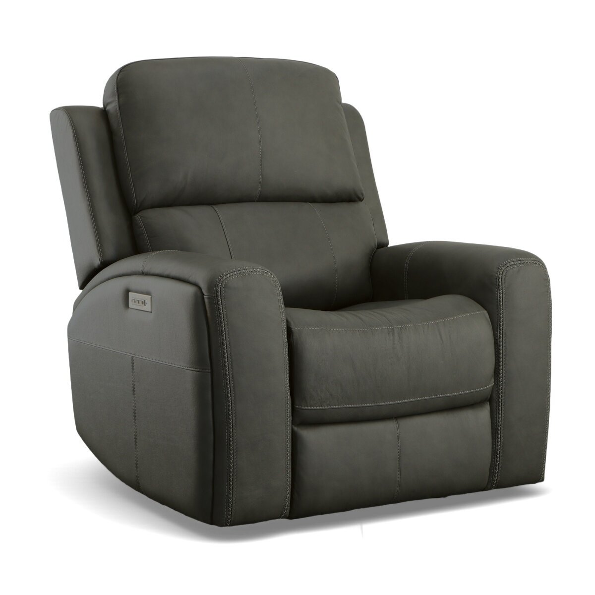 6cd1faa4dd93bafefa34e89f2748afc6 Linden Leather Power Recliner with Power Headrest & Lumbar - Image 1