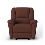 Plush Fabric Power Gliding Recliner with Power Headrest & Lumbar - Image 9