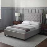 Eastman Platform Bed FrameHennessy HeadboardSmooth Bamboo Rayon Sheet Set - Image 7